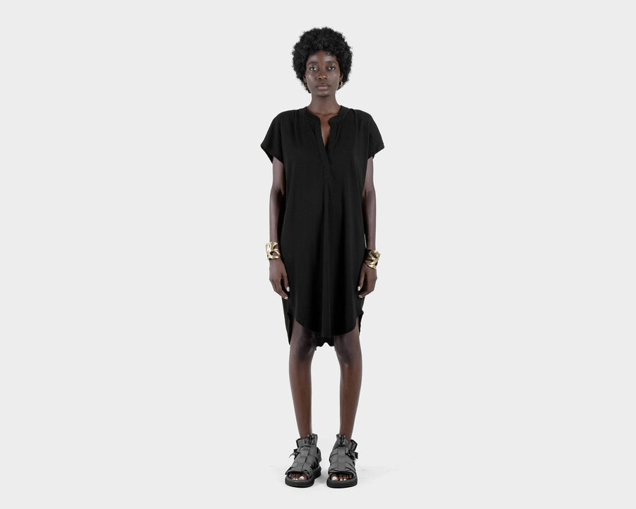 Yari Dress Black Organic Cotton Traveling Black Dress Yari Dress Black Organic Cotton Traveling Black Dress